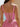 Square Neck Corset Flared Mini Homecoming Dress with Bow Strap in Hot Pink