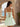 Square Neck Corset Flared Mini Homecoming Dress with Bow Strap in Mint Green