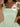 Square Neck Corset Flared Mini Homecoming Dress with Bow Strap in Mint Green