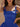 Square Neck Corset Flared Mini Homecoming Dress with Bow Strap in Royal Blue