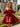 Square Satin Mini Ball Gown Prom Dress With Bow - Red