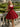 Bow Shoulder Corset Lace Up Satin Mini Ball Gown Prom Dress in Red