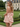 Hand Beading Backless Bow Ball Gown Prom Bridal Mini Dress - Blush Pink