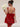 Hand Beading Backless Bow Ball Gown Prom Bridal Mini Dress - Red