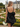 Hand Beading Backless Bow Ball Gown Prom Bridal Mini Dress - Black
