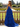 Layered Lace Up Pleated Bodice Long Ball Gown Prom Dress in Royal Blue