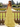 Layered Lace Up Pleated Bodice Long Ball Gown Prom Dress in Yellow
