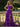 Layered Lace Up Pleated Bodice Long Ball Gown Prom Dress in Purple