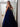 Spaghetti Strap Hot Fix Crystal Lace Up Bodice Ball Gown Prom Dress - Navy Blue