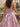 Strapless Floral Bodice Lace Up Long Ball Gown Prom Dress in Pink Floral
