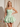 Bodice Lace Up Scoop Neck Mini Ball Gown Puffy Prom Dress in Sage Green