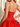 Bodice Lace Up Scoop Neck Mini Ball Gown Puffy Prom Dress in Red