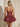 Bodice Lace Up Scoop Neck Mini Ball Gown Puffy Prom Dress in Burgundy
