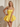 Bodice Lace Up Scoop Neck Mini Ball Gown Puffy Prom Dress in Yellow