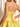 Bodice Lace Up Scoop Neck Mini Ball Gown Puffy Prom Dress in Yellow