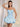 Two Pieces Bodice Bubble Summer Mini Dress in Sky Blue
