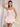Two Pieces Bodice Bubble Summer Mini Dress in Light Pink