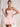 Two Pieces Bodice Bubble Summer Mini Dress in Light Pink