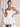 Two Pieces Bodice Bubble Summer Mini Dress in White