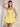 Two Pieces Bodice Bubble Summer Mini Dress in Yellow