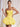 Two Pieces Bodice Bubble Summer Mini Dress in Yellow