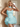 Scoop Neck Bodice With Shawl Mini Bubble Homecoming Dress in Baby Blue