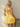 Scoop Neck Bodice With Shawl Mini Bubble Homecoming Dress in Yellow