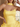 Scoop Neck Bodice With Shawl Mini Bubble Homecoming Dress in Yellow