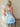 Scoop Neck Bodice With Shawl Mini Bubble Homecoming Dress in Sky Blue