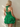 Scoop Neck Bodice With Shawl Mini Bubble Homecoming Dress in Green