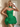 Scoop Neck Bodice With Shawl Mini Bubble Homecoming Dress in Green