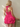 Scoop Neck Bodice With Shawl Mini Bubble Homecoming Dress in Hot Pink