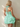 Scoop Neck Bodice With Shawl Mini Bubble Homecoming Dress in Mint Green