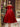 Bow Bodice Satin Ankel Ball Gown Prom Dress - Red