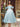 Bow Bodice Satin Ankel Ball Gown Prom Dress - Baby Blue