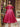 Bow Bodice Satin Ankel Ball Gown Prom Dress - Hot Pink