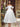 Bow Bodice Satin Ankel Ball Gown Prom Dress - White