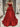 Boned Top Strapless Beaded Ball Gown Prom Dress With Bow - Red