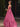 Boned Top Strapless Beaded Ball Gown Prom Dress With Bow - Hot Pink