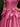 Boned Top Strapless Beaded Ball Gown Prom Dress With Bow - Hot Pink