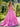 Gorgeous Crystal Boned Ball Gown Prom Dress with Bow - Pink