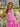 Gorgeous Crystal Boned Ball Gown Prom Dress with Bow - Pink
