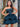 Lace Embroidery Boned Ruffle Mini Ball Gown Prom Dress - Peacock Blue