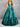 Crystal Boned Strapless Ball Gown Prom Dress With Bow - Turquoise