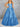 Crystal Boned Strapless Ball Gown Prom Dress With Bow - Blue