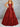 Crystal Boned Strapless Ball Gown Prom Dress With Bow - Red