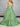 Crystal Boned Strapless Ball Gown Prom Dress With Bow - Sage Green