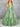 Crystal Boned Strapless Ball Gown Prom Dress With Bow - Sage Green