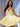 Crystal Strapless Mini Ball Gown Prom Dress With Bow - Yellow