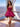 Lace Embroidery Boned Bridal Mini Ball Gown Prom Dress - Fuchsia